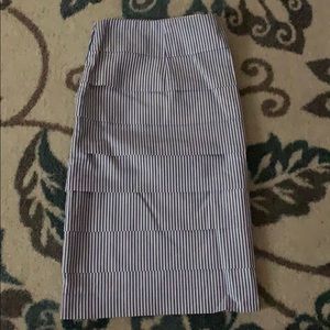 Vineyard vines seersucker pencil skirt size 6